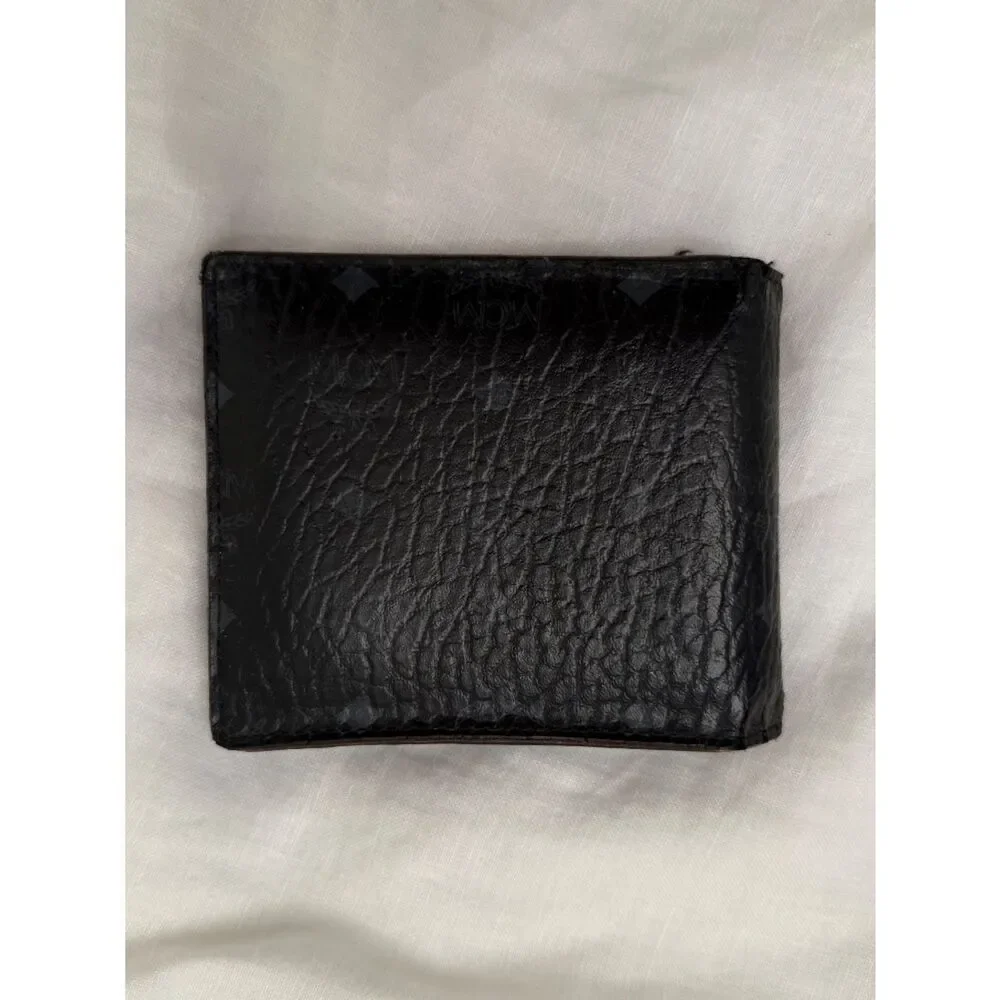 MCM Men’s Bifold Wallet In Visetos Original Black